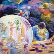 Для новой системы образования: российская наука укрепляет суверенитет страны (Космическая живопись. Фантазия) Космическая живопись. Фантазия